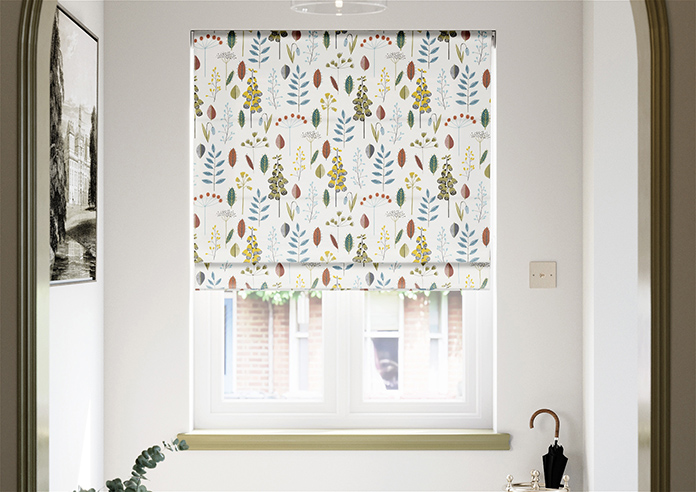 Amala, Teal - Twist&Fit Roman Blind - Image 3